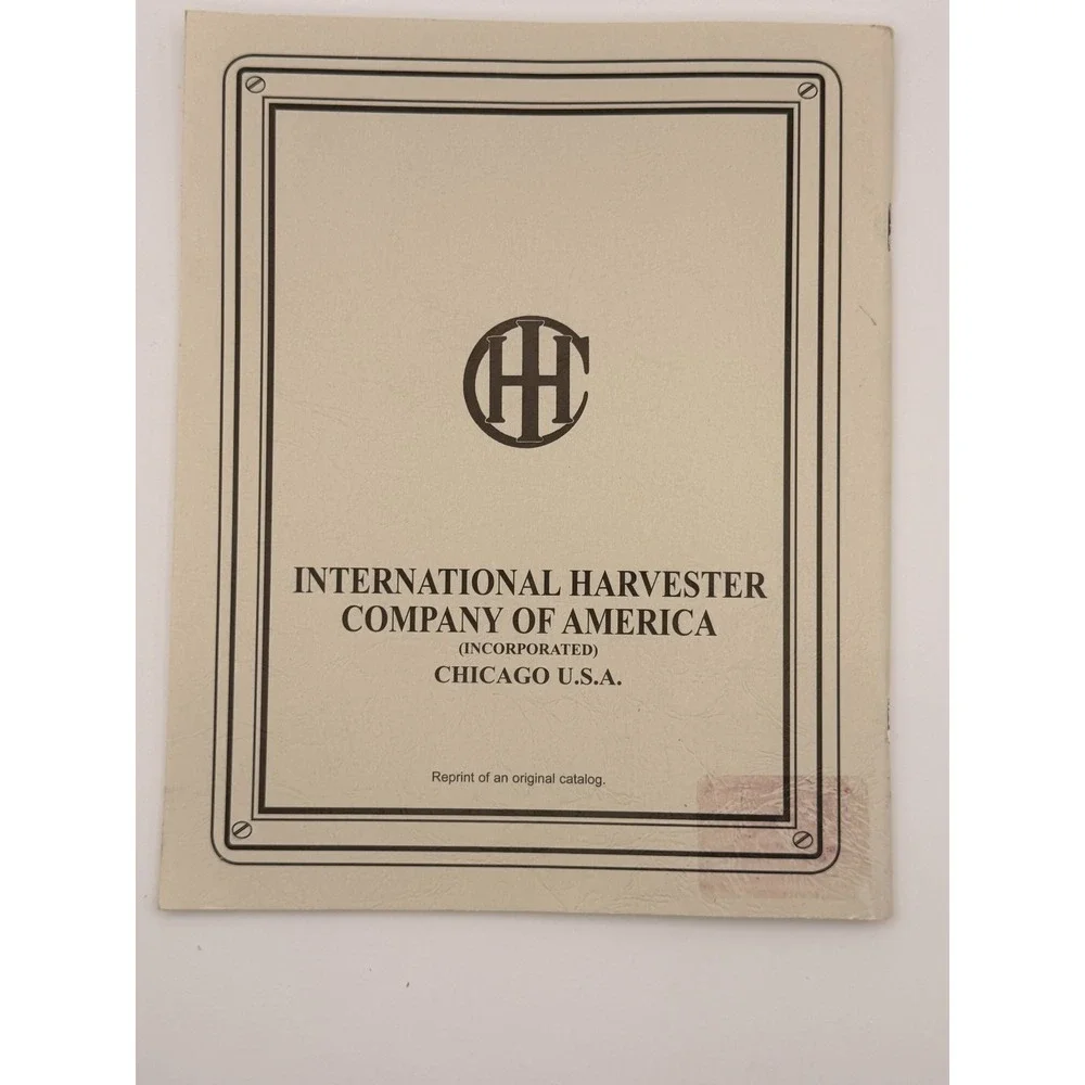 Vintage IHC Gasoline Engines Catalog Reprint International Harvester Farm Engine